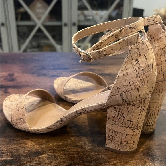 Natural Cork Ankle Strap Sandals - Picture 4 of 4